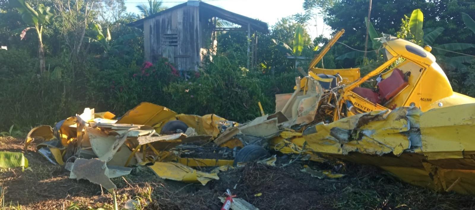 Lugar del accidente aéreo. 