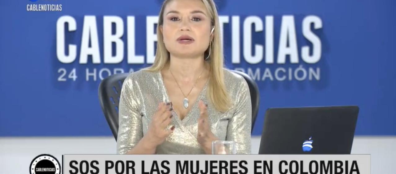 Ana María Vélez, presentadora de Cablenoticias.