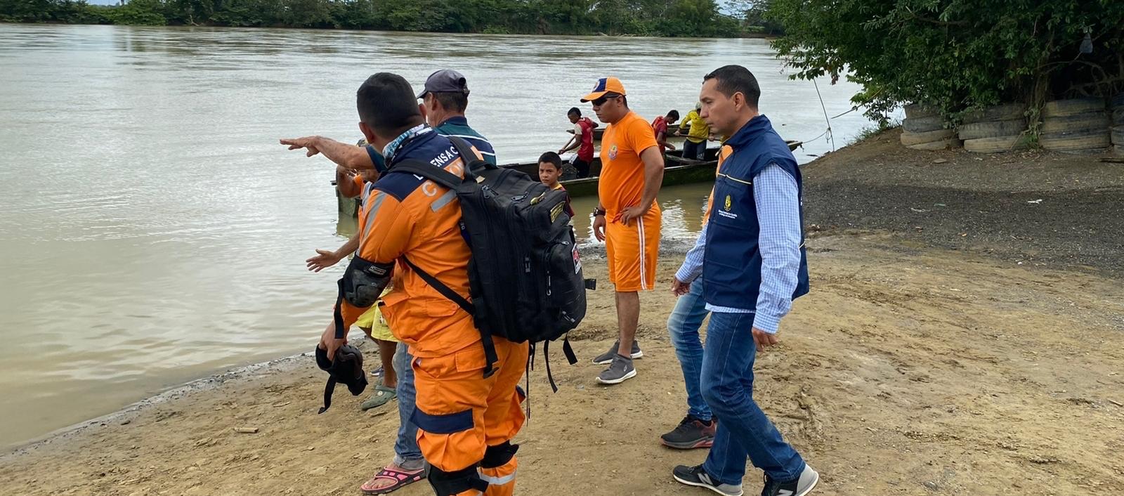 La búsqueda por el río Sinú se reinició este martes.