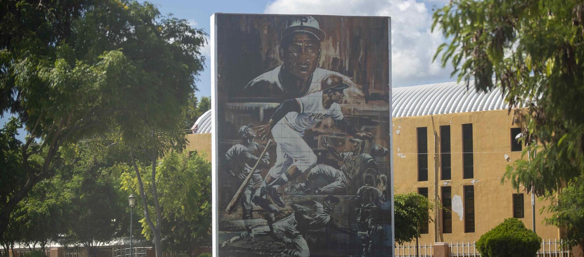 Mural en honor a Roberto Clemente, en Nicaragua.