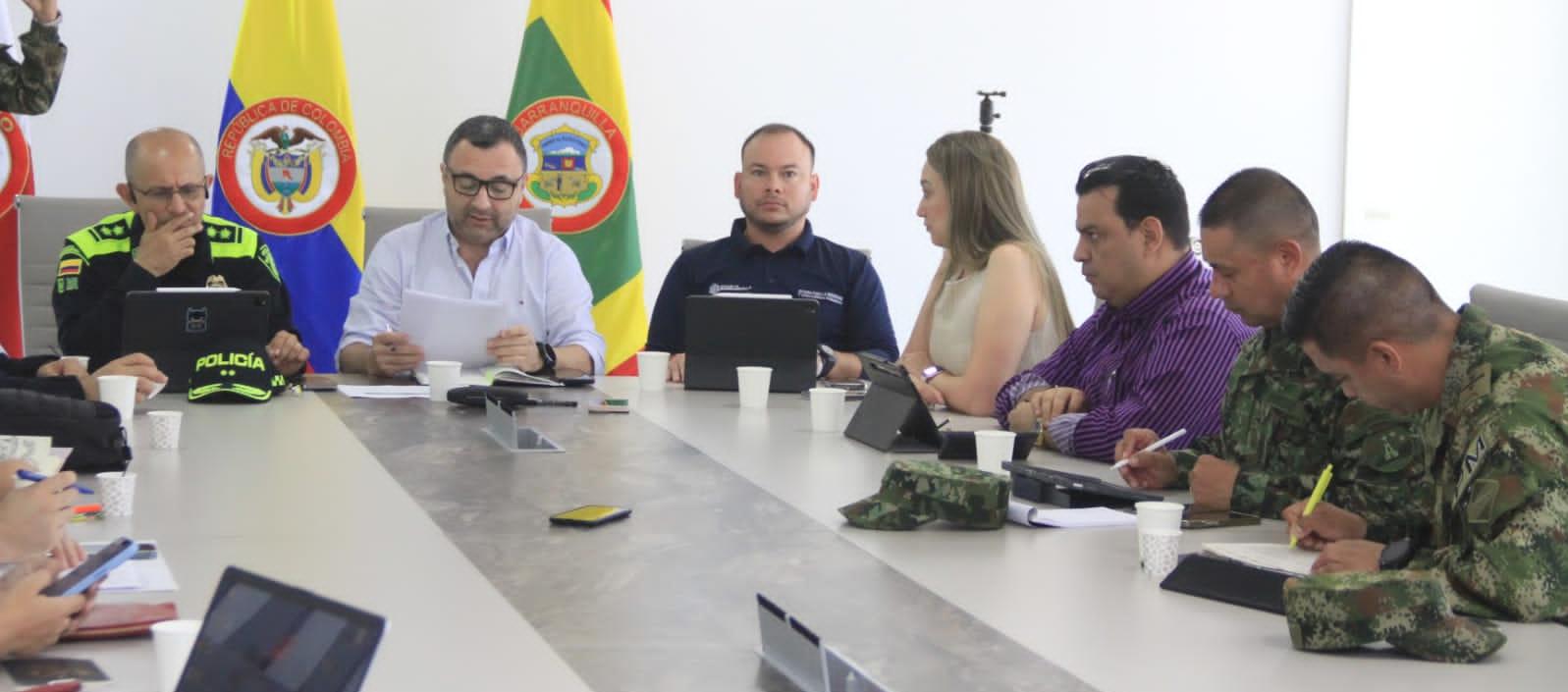 Consejo de seguridad entre autoridades del Distrito y Atlántico