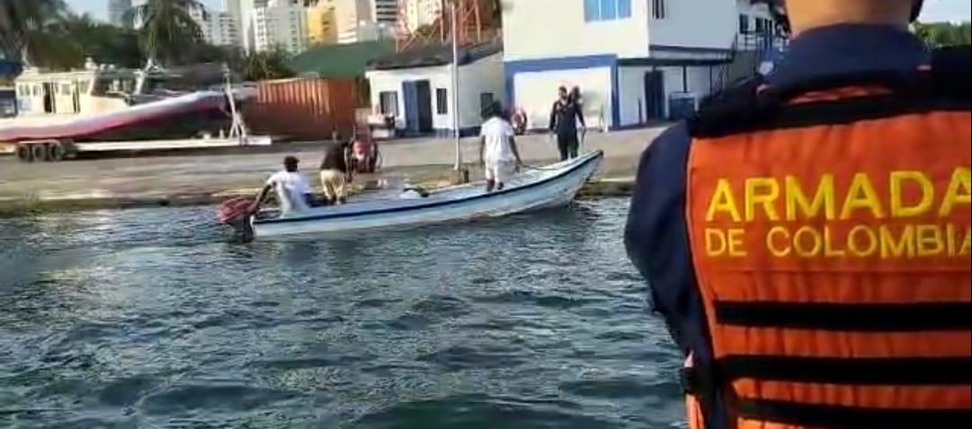 La Armada tuvo a su cargo la atención de la emergencia en la zona insular de Cartagena.