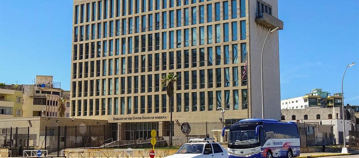 Sede de la embajada norteamericana en La Habana.