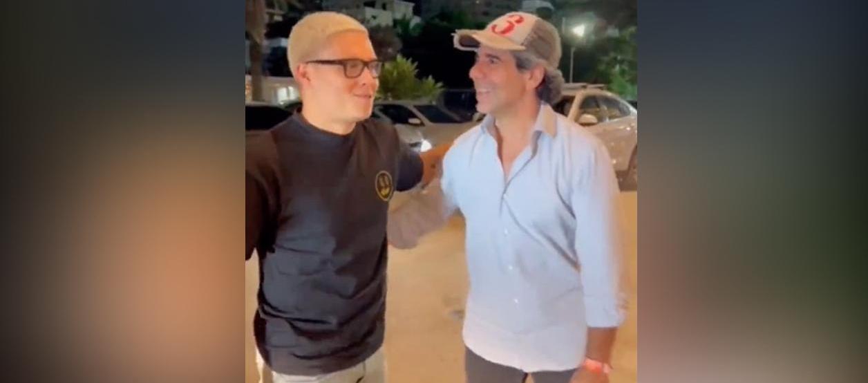 Juan Fernando Quintero y Alejandro Char en la reunión de la semana pasada en Barranquilla.