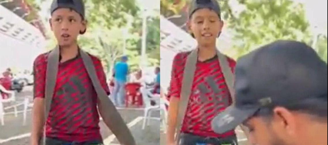 El "niño genio" en el video que se viralizó en redes sociales.