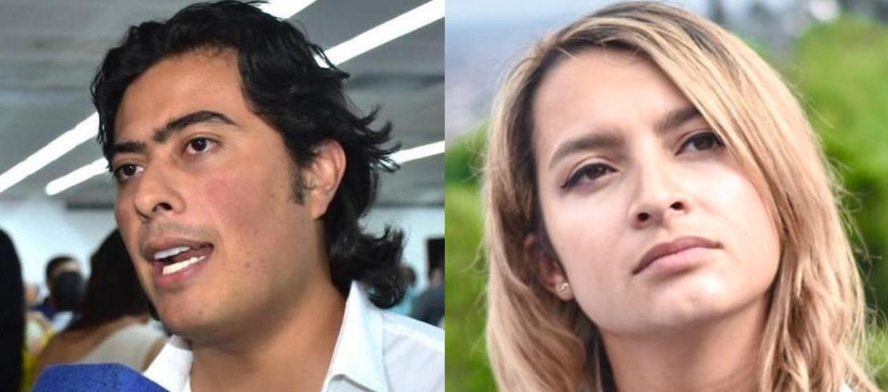 Nicolás Petro y Andrea Petro