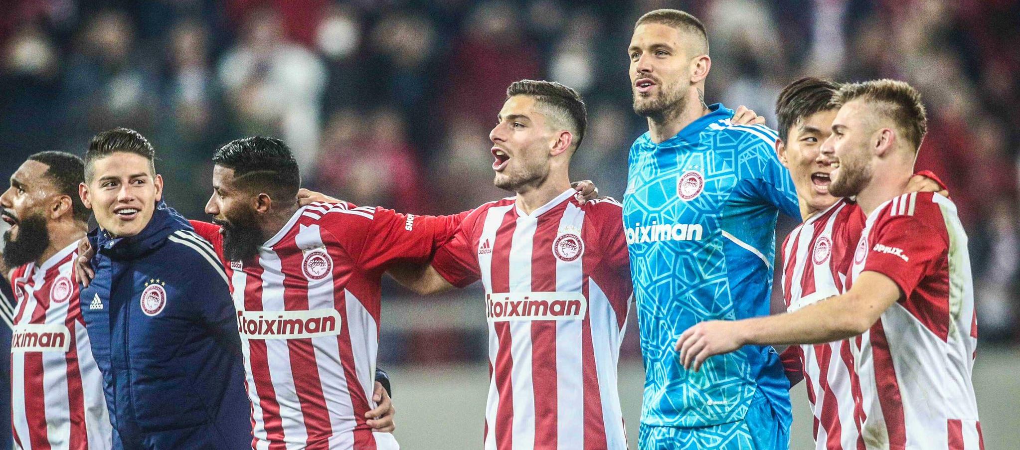 La victoria dejó al Olympiacos en el tercer lugar de la liga griega.