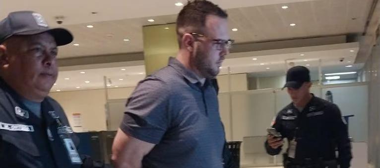 John Nelson Poulos, tras su captura en Panamá.