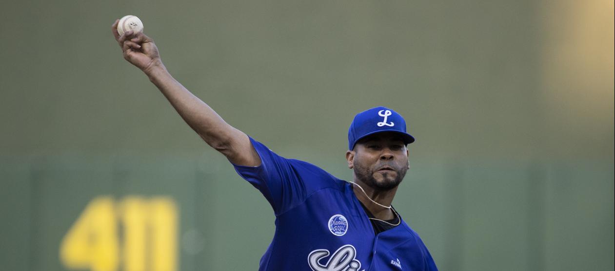 Esmil Rogers lanzó seis entradas por los Tigres y fue el pitcher ganador.