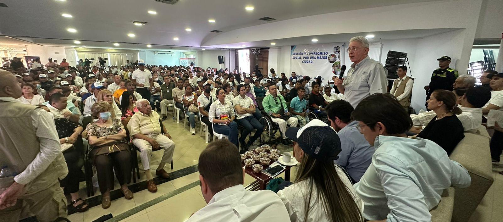 Álvaro Uribe en Sincelejo. 