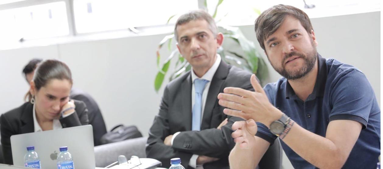 El Alcalde Jaime Pumarejo en la reunión en la Procuraduría