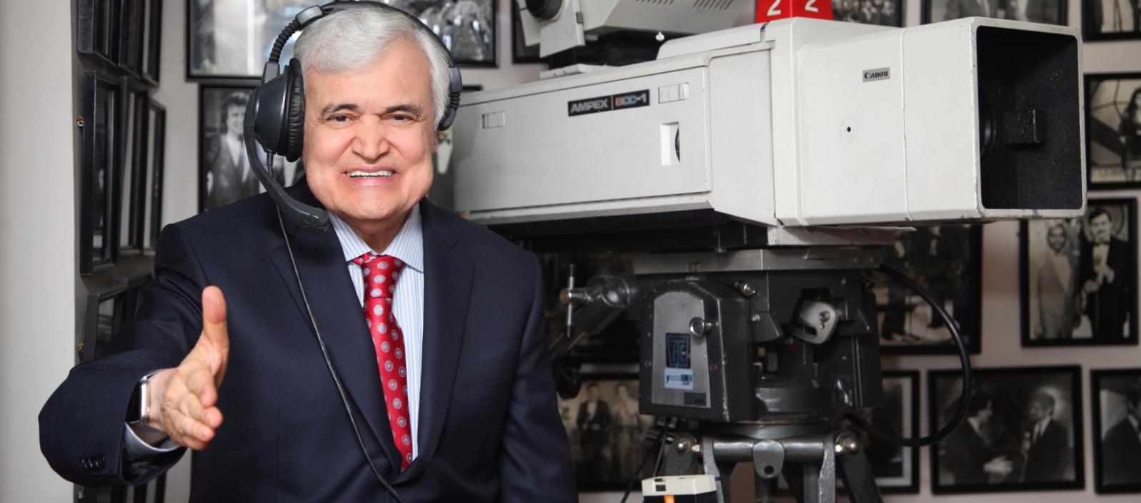 El presentador Jorge Barón.