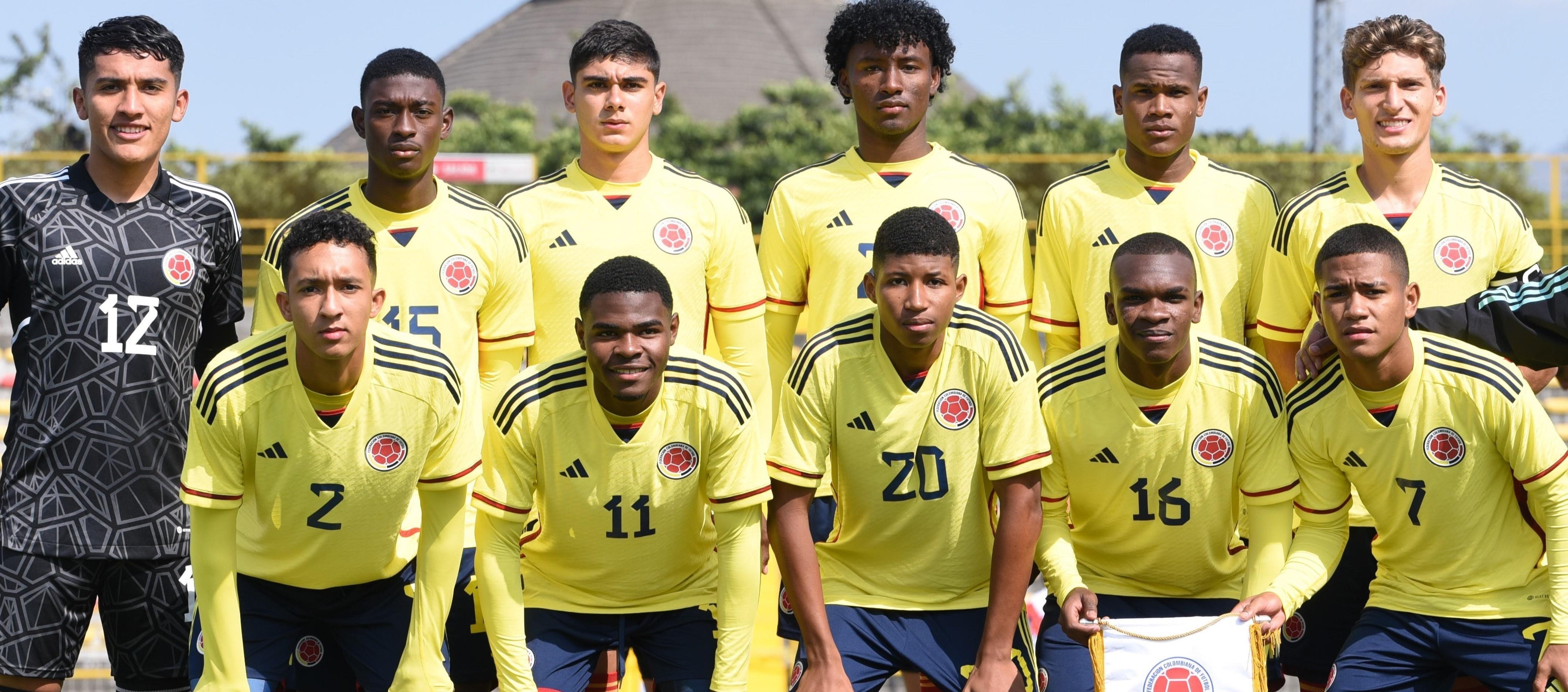 Selección Colombia Sub-17 que buscará su cupo al Mundial. 