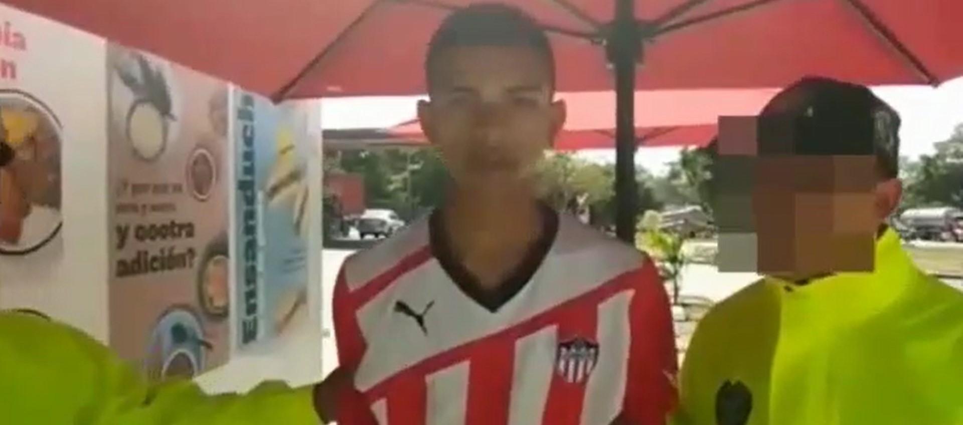 Daniel Molina Martínez capturado por la Policía.