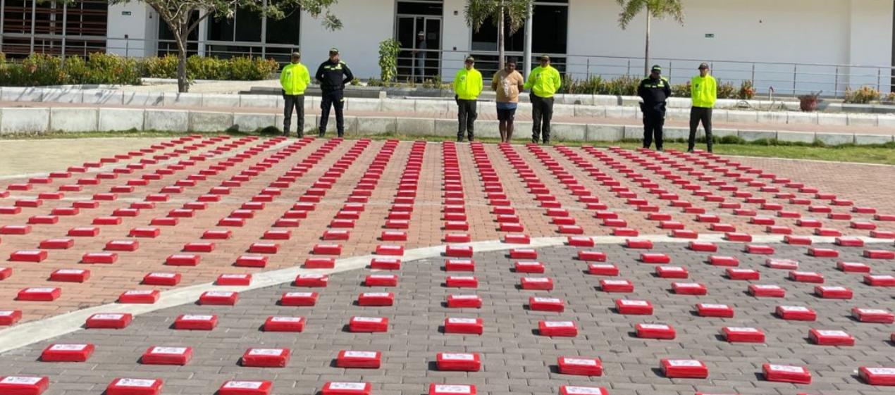 Droga incautada en Santa Marta. 