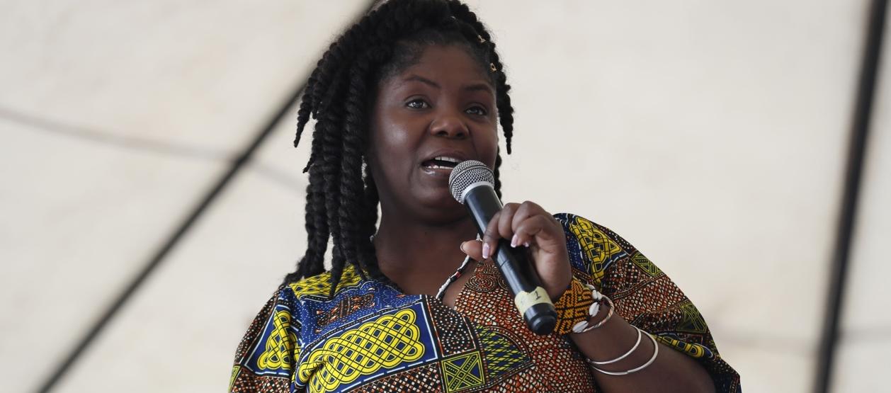 La Vicepresidenta de la Colombia, Francia Márquez.