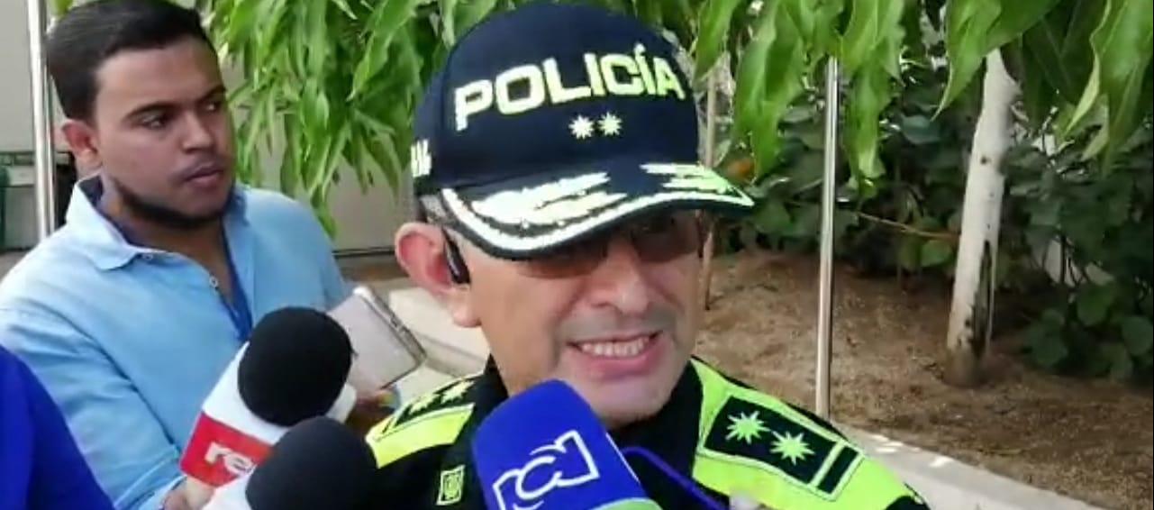 General Jorge Urquijo, comandante de la Policía Metropolitana de Barranquilla.