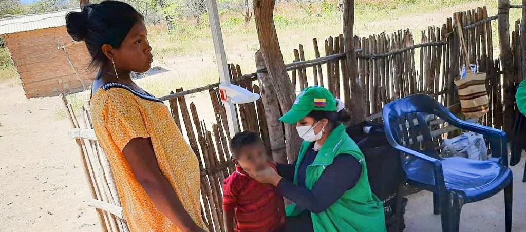 Jornada de atención del ICBF entre niños wayúu