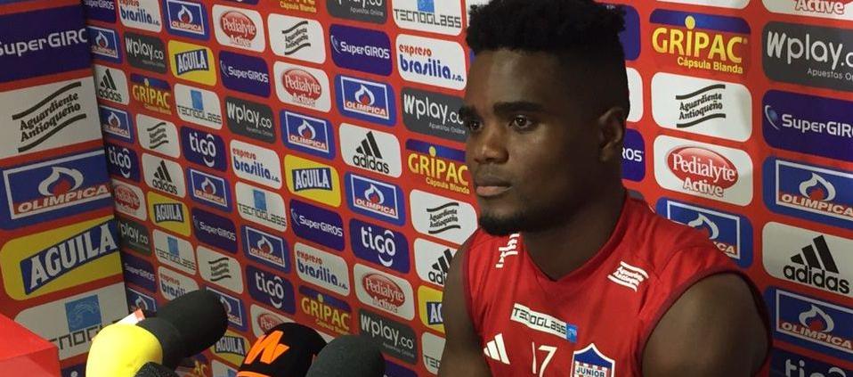 Andrey Estupiñán, delantero del Junior.