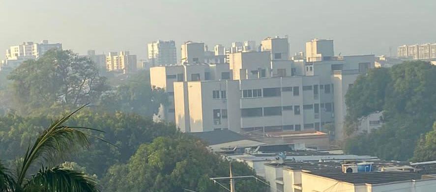 Humo en el norte de Barranquilla. 