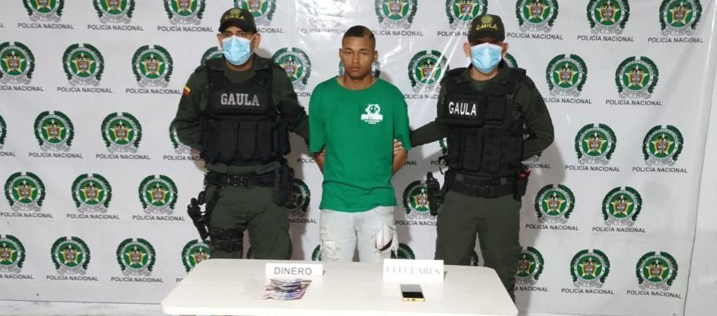 Jorman Mauricio Cáceres, capturado