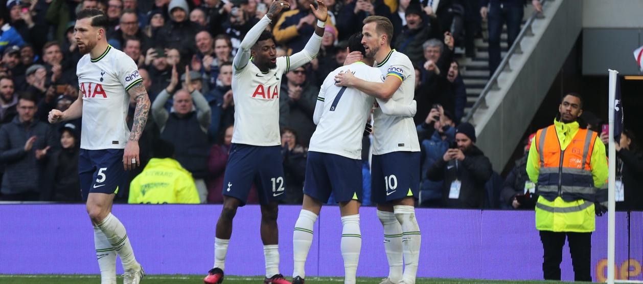 Celebración del gol de Harry Kane.