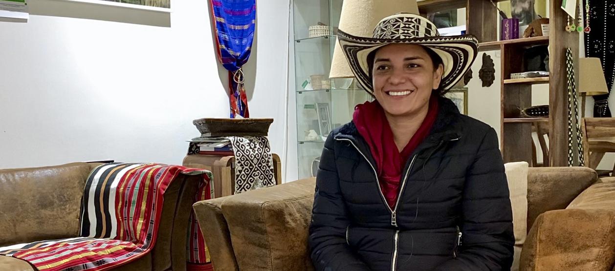 La líder zenú Yohanis Amador.