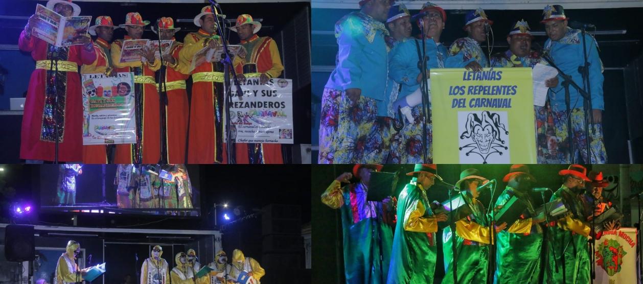 Presentaciones de grupos de letanías.