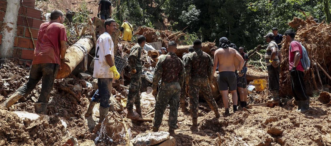 Imagen de los daños en Sao Paulo.