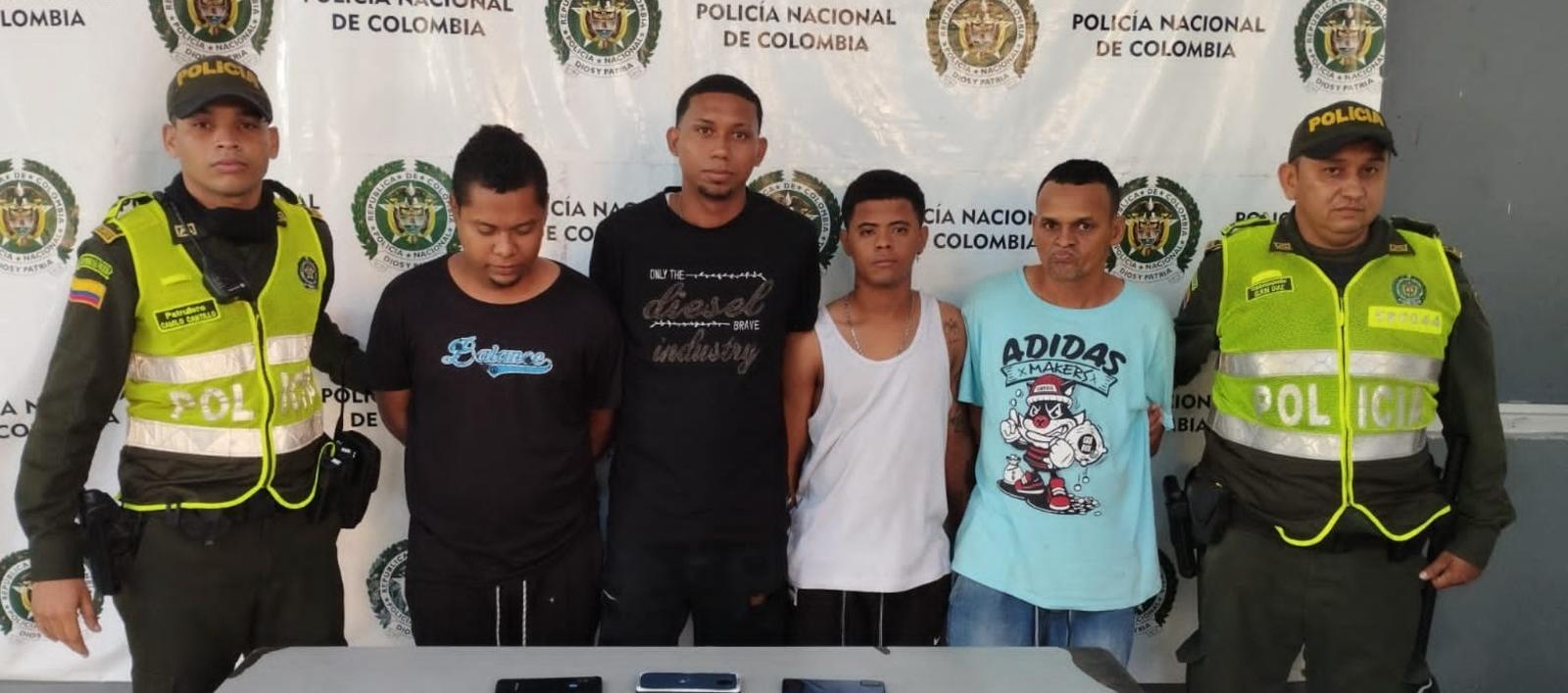 Los cuatro imputados por la Fiscalía. 