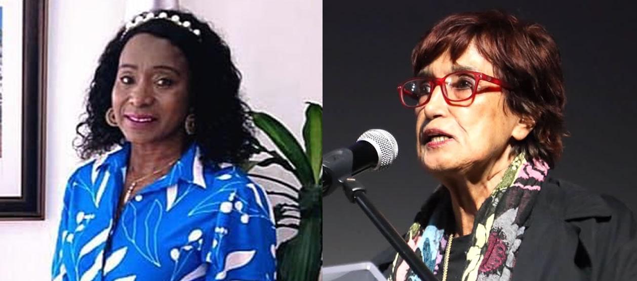 Las Ministras salientes María Isabel Urrutia y Patricia Ariza.