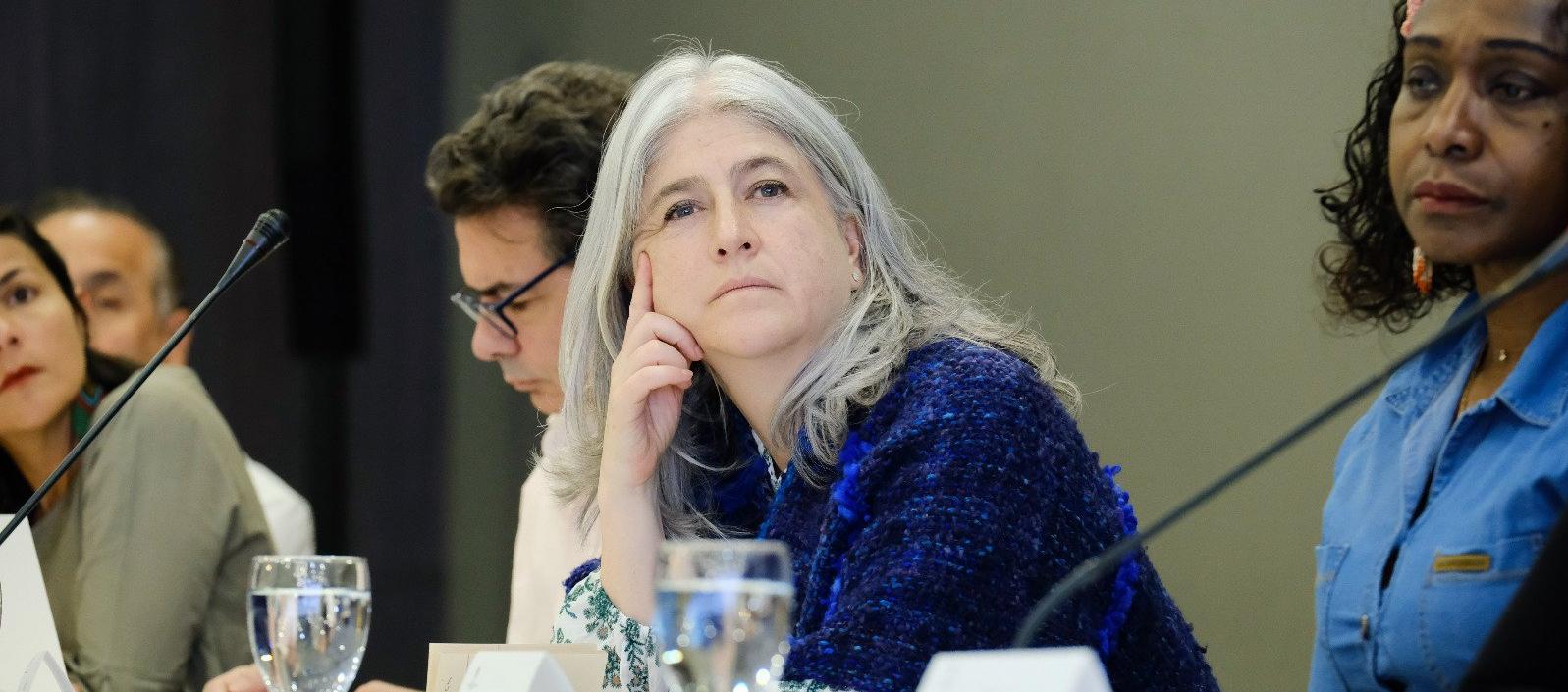 La Ministra de Vivienda, Catalina Velasco. 