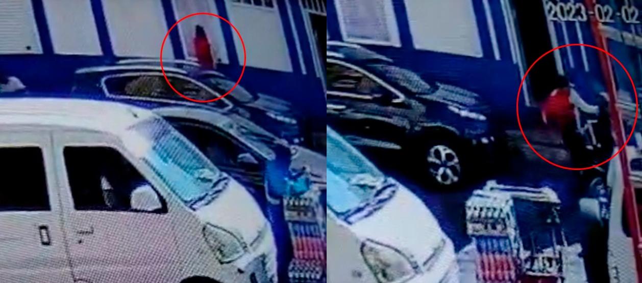 Momento en que ocurrió el ataque sicarial contra el abogado. 