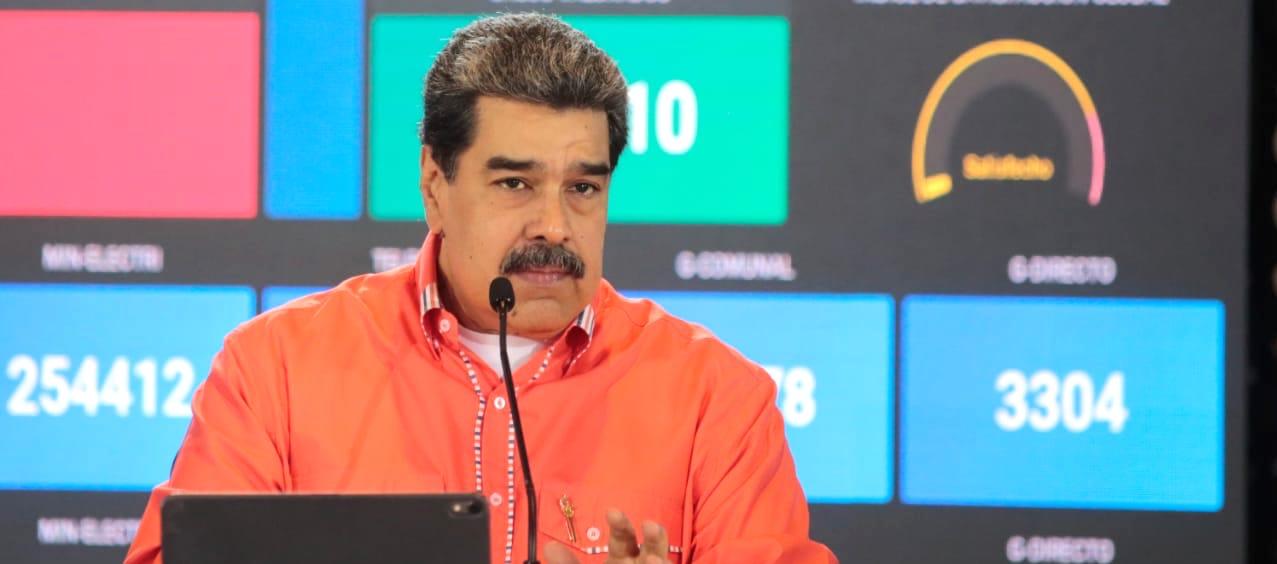 El Presidente Nicolás Maduro dirigiéndose a la Nación.