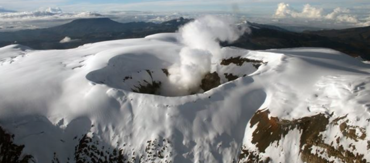 Volcán Nevado del Ruiz.