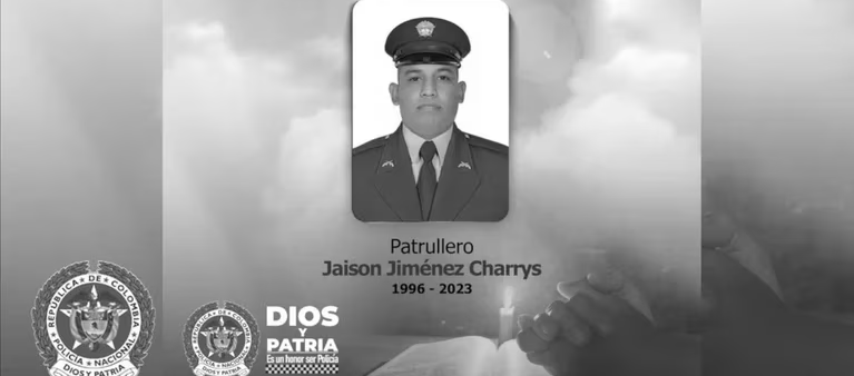 Patrullero Jaison Jiménez Charrys.