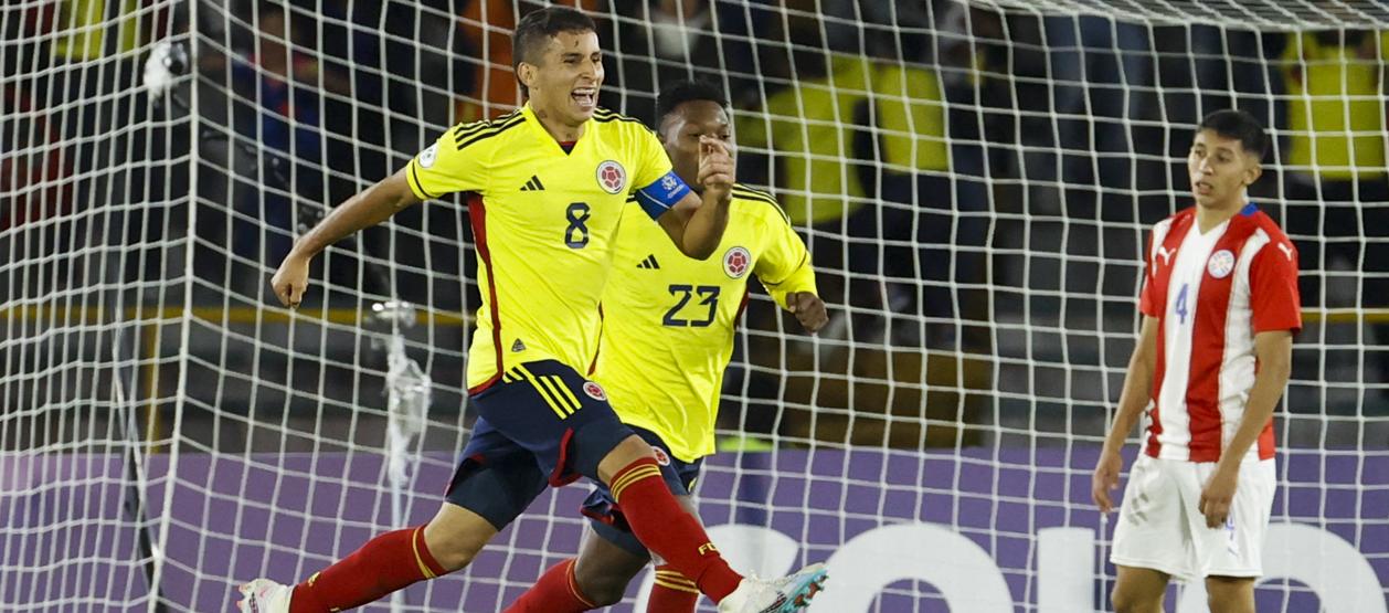 La celebración de Gustavo Puerta.