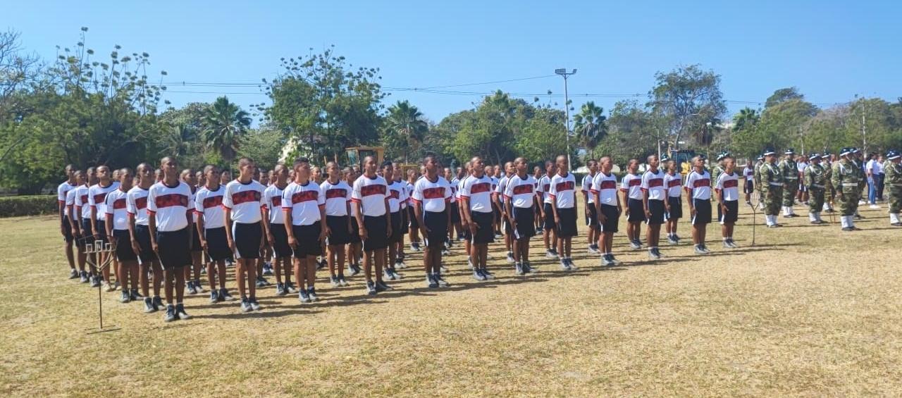 Jóvenes que prestarán el servicio militar obligatorio en el Ejército. 