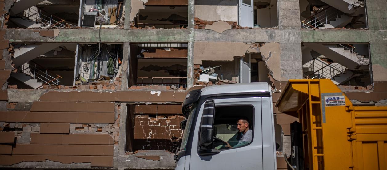 Imagen de los daños que dejó el terremoto del 6 de febrero.