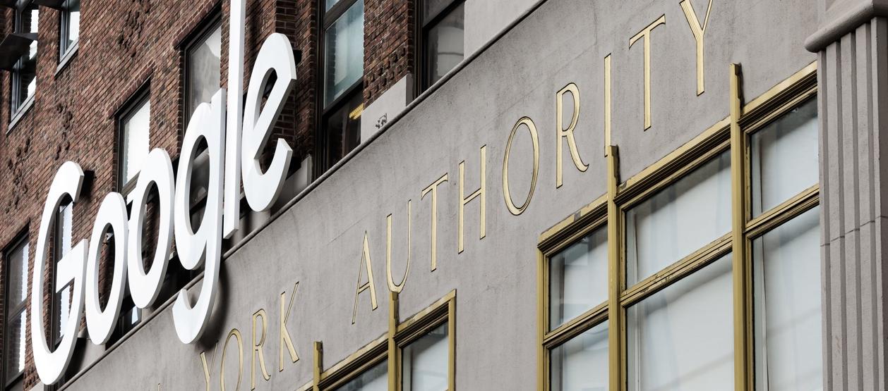 Edificio de oficinas de Google en Nueva York.