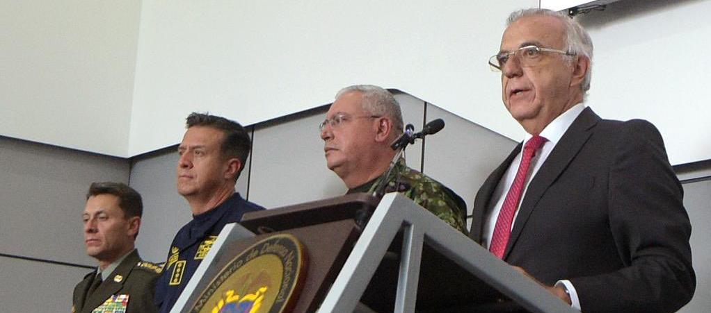 El Ministro de Defensa, Iván Velásquez.