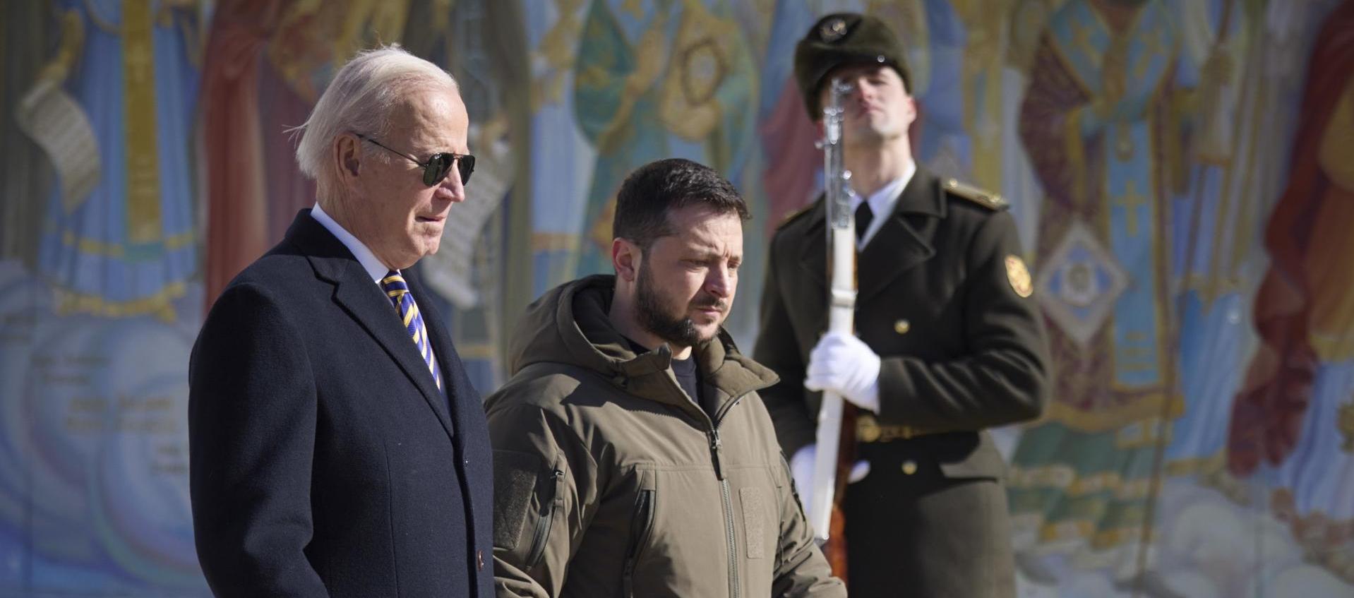 Biden en su visita a Kiev