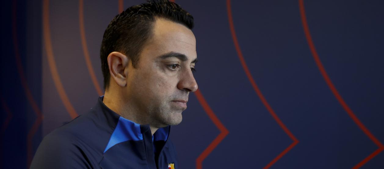 El entrenador del Barcelona, Xavi Hernández.