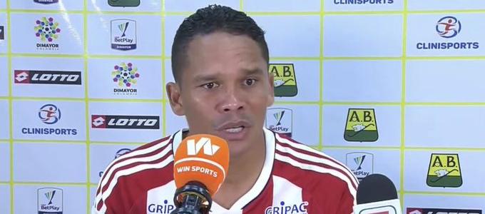 Carlos Bacca habló en rueda de prensa después del partido.
