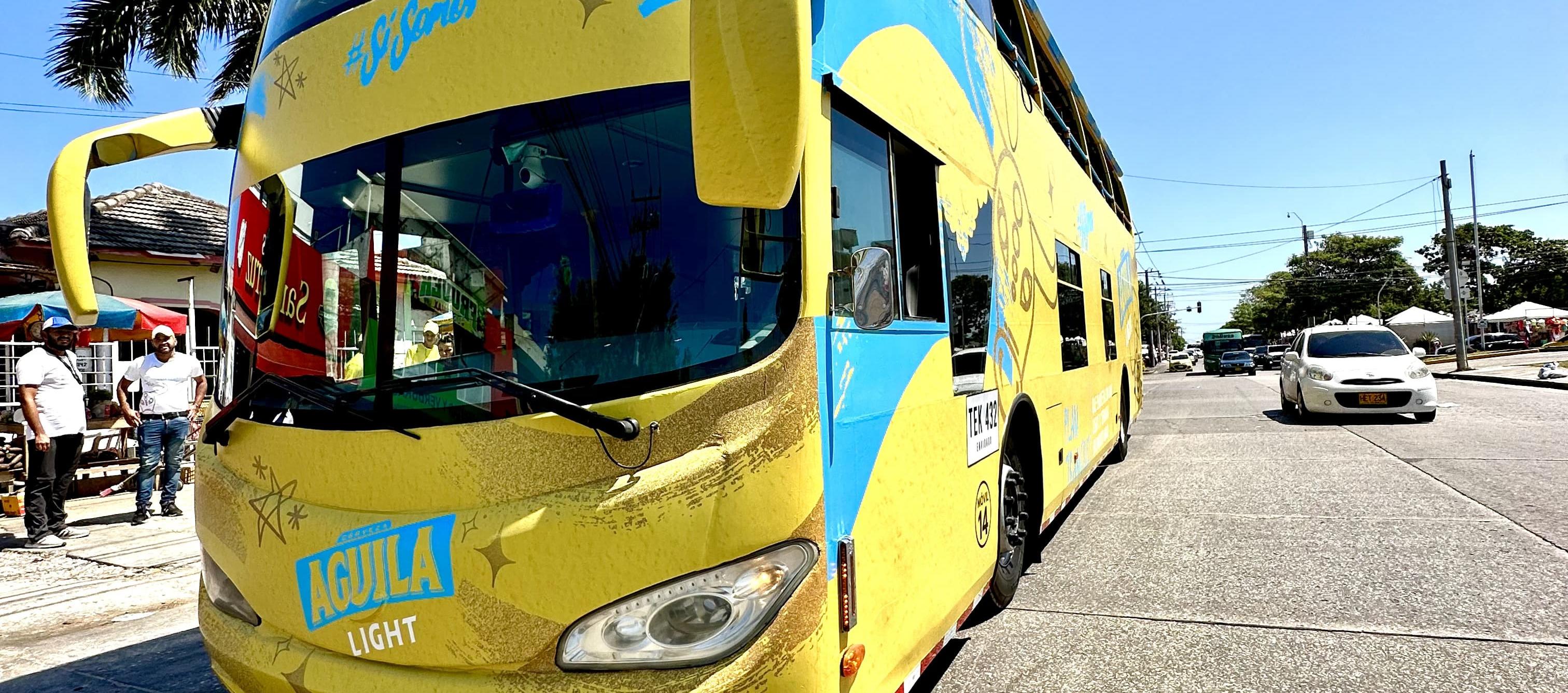 El bus que se convertirá en un escenario con grandes artistas.