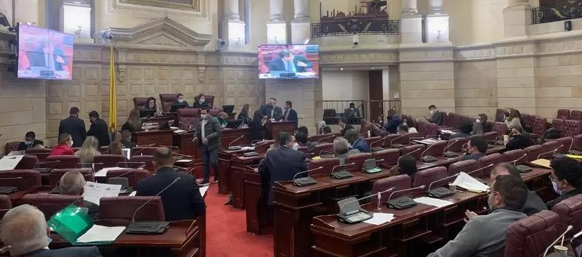 Comisión Primera de la Cámara en sesión.