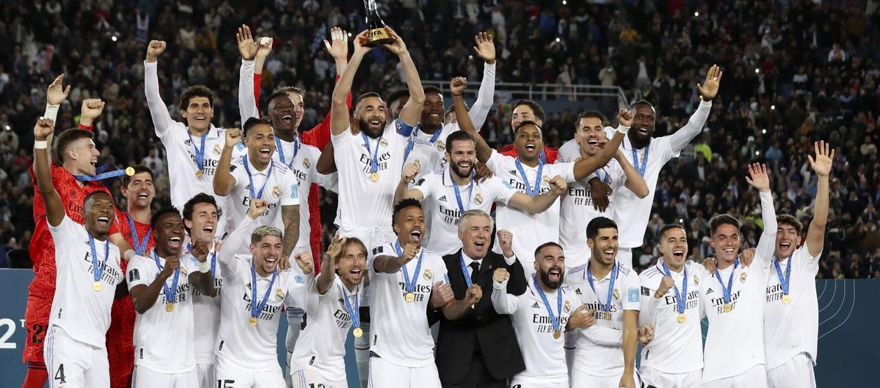 Real Madrid, último campeón tras vencer 5-3 en la final a Al Hilal. 