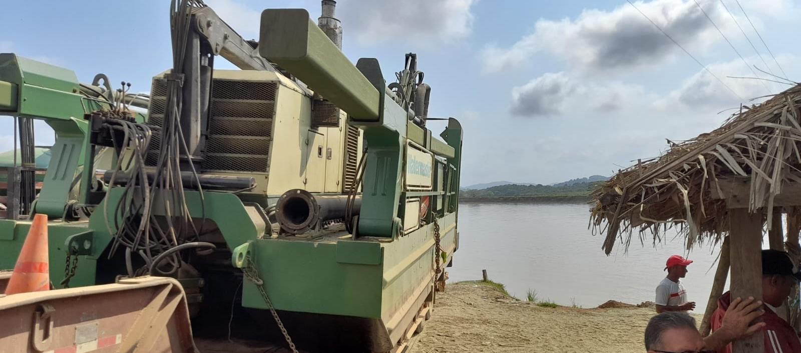 Maquinaria de la UNGRD ya llegó a La Mojana para cierre de ‘Caregato’