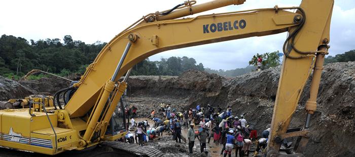 Área de explotación minera.