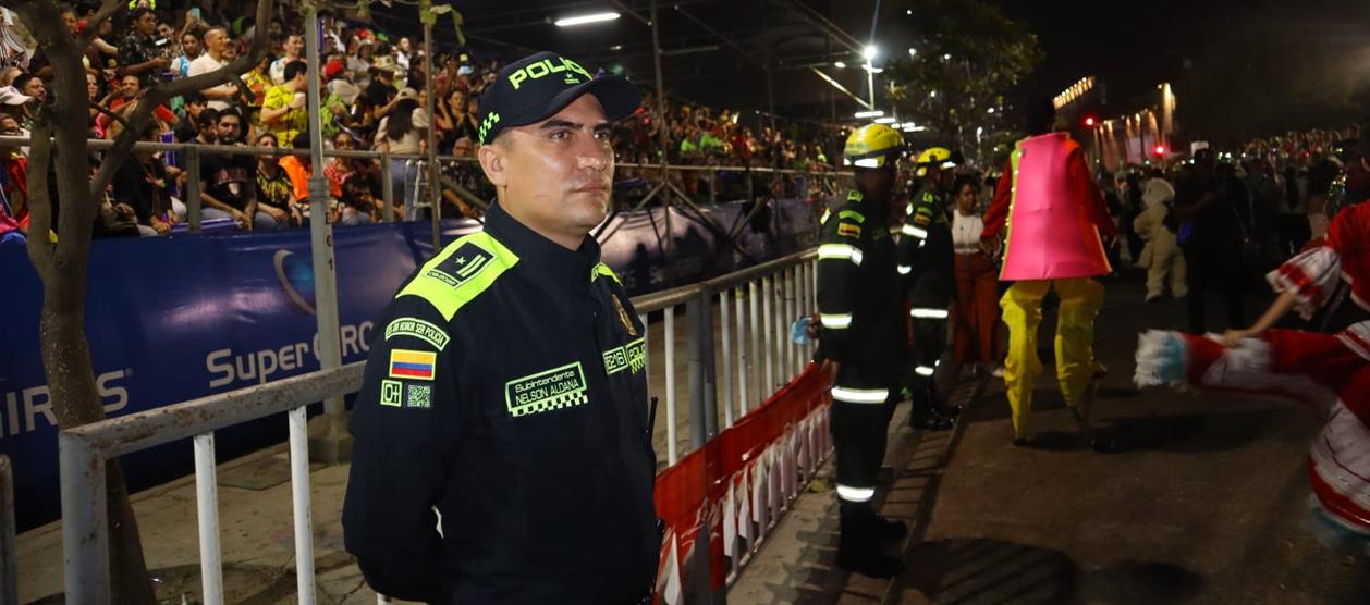 Policía Metropolitana de Barranquilla hizo presencia en la Guacherna.